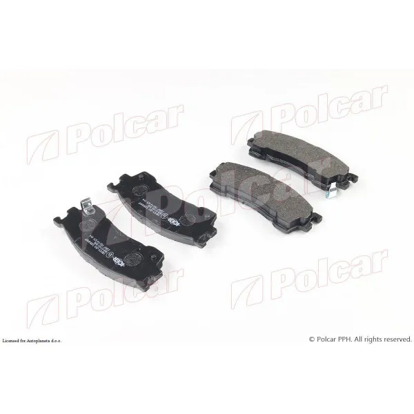 Kočione pločice MAZDA 323 (BJ), 98-03; 323 F (BJ), 98-03; 626 (GF/GW), 98-02; PREMACY (CP), 99-05; 