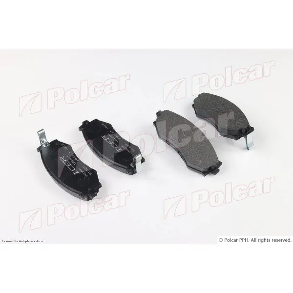 Kočione pločice NISSAN PRAIRE (M11), 88-94; PRIMERA (P10), 90-96; SX (S13), 88-93; 