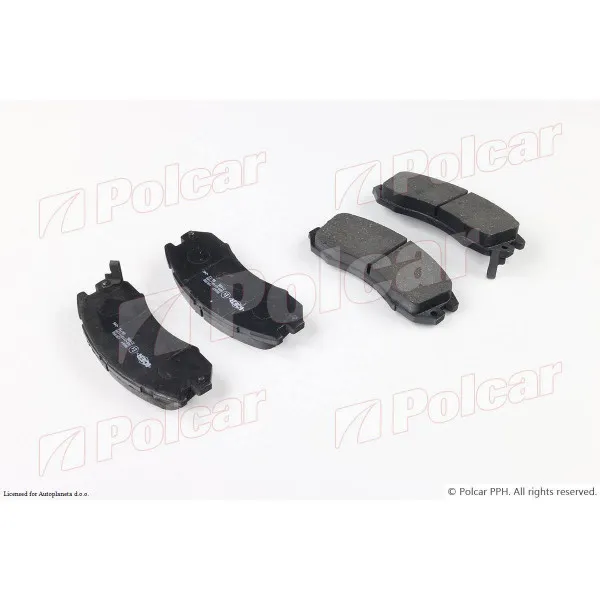 Kočione pločice SUBARU IMPREZA (GC/GF), 92-00; LEGACY (BC/BJF), 89-94; LEGACY (BD/BG), 94-99; 