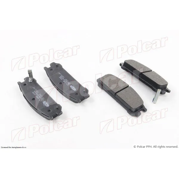 Kočione pločice SUBARU IMPREZA (GC/GF), 92-00; LEGACY (BC/BJF), 89-94; LEGACY (BD/BG), 94-99; LEGACY (BE/BH), 98-04; SVX (CX), 92-97; 