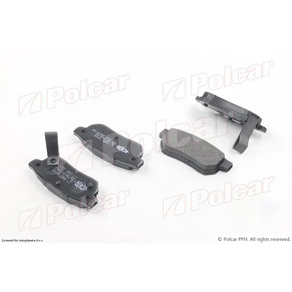 Kočione pločice HONDA CIVIC (EG/EJ/EH9), 91-95; CIVIC (EJ/EK), 95-01; CIVIC (MA/MB/MC2), 95-01; CRX (EH6/EG2), 92-98; FIT (GD), 02-08; FIT (GE), 08-15; JAZZ ( 