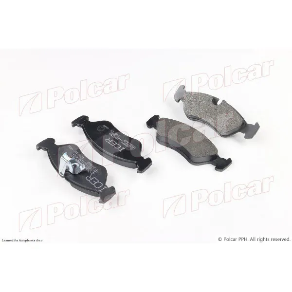 Kočione pločice OPEL ASTRA F (T92/M99), 91-02; CALIBRA (C89), 89-97; VECTRA A (J89), 88-95; VECTRA B (J96), 95-02; 