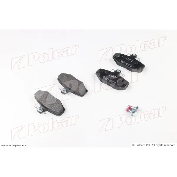 Kočione pločice VOLVO 700 (704/744/745/764/765/780), 81-92; 940/960, 90-97; S90, 97-98; V70 (LW), 97-00; V90, 97-98; 