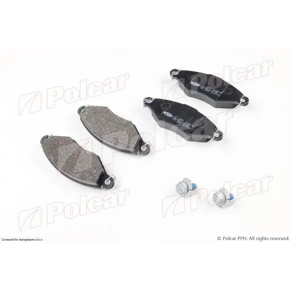 Kočione pločice PEUGEOT 206/206+ (2_), 98-12; 306 (7_), 93-01; 