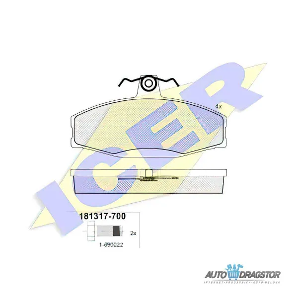 Kočione pločice SKODA, VOLKSWAGEN 