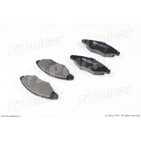 Kočione pločice PEUGEOT 206/206+ (2_), 98-12; 306 (7_), 93-01; 