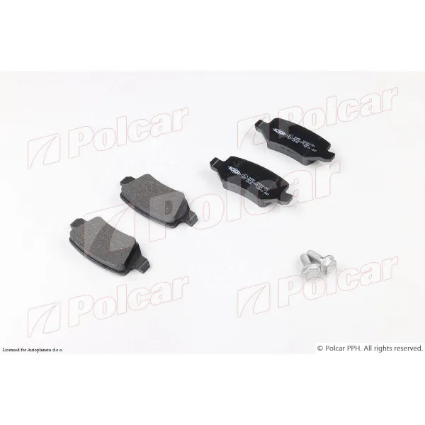 Kočione pločice MERCEDES A-KLASSE (W168), 97-04; A-KLASSE (W169), 04-12; B-KLASSE (W245), 05-11; VANEO (W414), 02-05; 