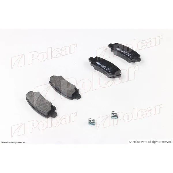 Kočione pločice TOYOTA COROLLA (E12), 02-07; COROLLA (E14/E15), 07-13; 