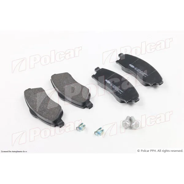 Kočione pločice OPEL COMBO C, 00-11; CORSA C (X01), 00-06; MERIVA (X03), 03-10; TIGRA (X04), 04-09; 