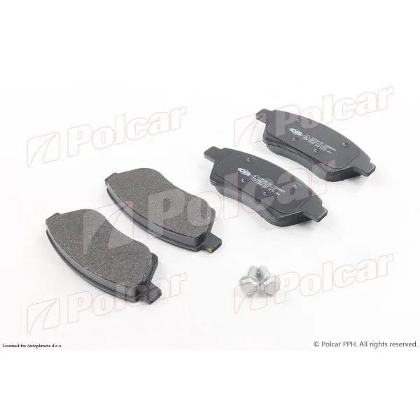 Kočione pločice RENAULT MEGANE II (M), 02-08; SCENIC (JZ), 09-16; SCENIC II (JM), 03-09; 