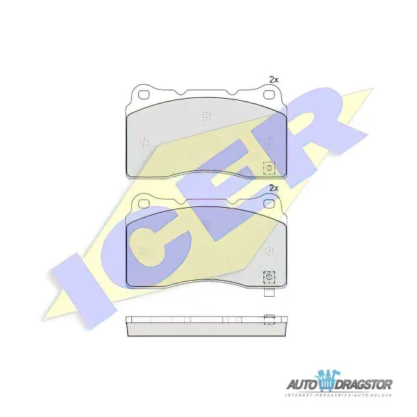 Kočione pločice CADILLAC, DODGE, HONDA, MITSUBISHI, SUBARU 