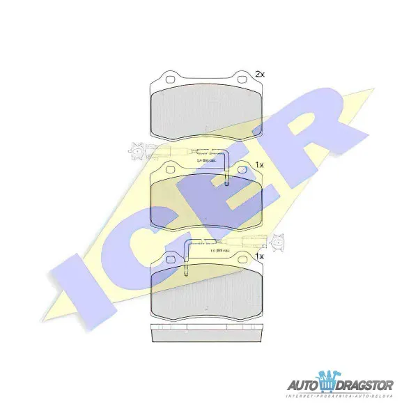 Kočione pločice ALFA ROMEO, FIAT 