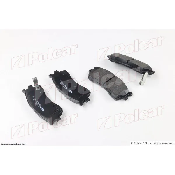 Kočione pločice KIA CARENS (FC), 99-02; CLARUS (K9A/GC), 96-01; RIO (DC), 00-05; SEPHIA (FA), 92-97; SHUMA (FB), 97-04; 