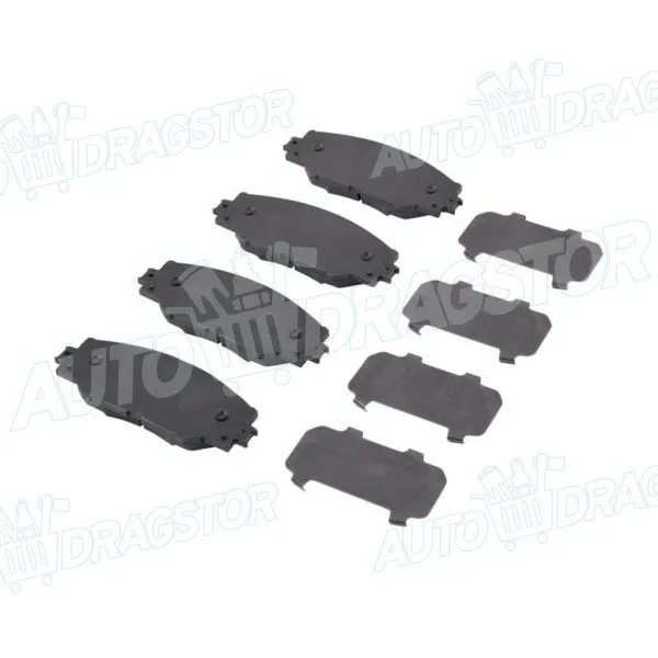 Kočione pločice TOYOTA AURIS (E15), 07-12; AURIS (E18), 13-19; MIRAI, 15-; PRIUS (ZVW30), 09-16; RAV4 (XA30), 06-13; RAV4 (XA40), 13-18; 