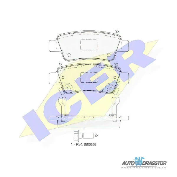 Kočione pločice HONDA CR-V (RE), 06-12; CR-V (RM), 12-18; 