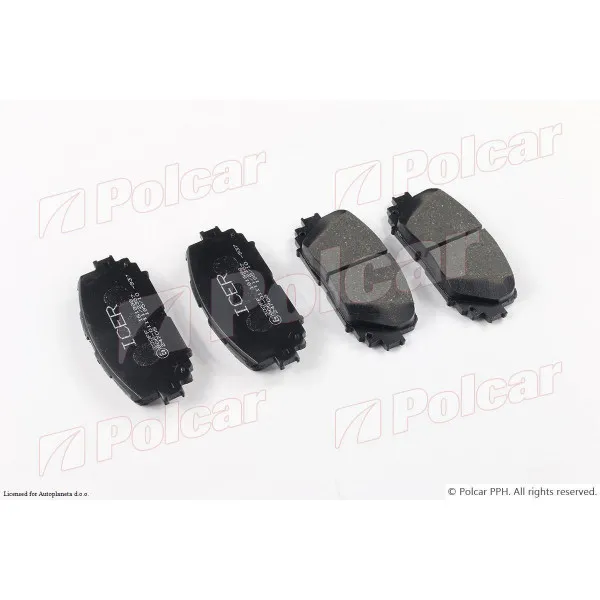 Kočione pločice TOYOTA YARIS (XP130), 11-; YARIS (XP90), 06-11; 