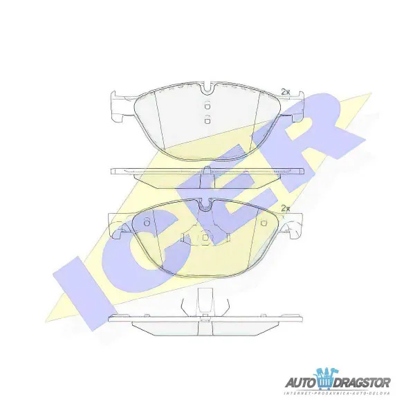 Kočione pločice BMW 5 (F10/F11), 10-17; 5 GT (F07), 09-17; 6 (F12/F13), 11-18; 7 (F01), 08-16; 