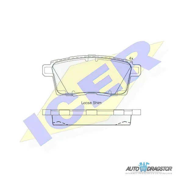 Kočione pločice MAZDA CX-7 (ER), 06-12; CX-9 (TB), 06-16; 