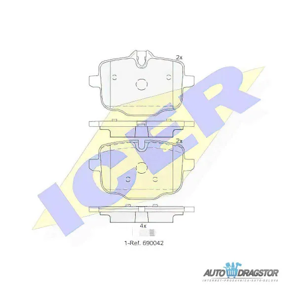 Kočione pločice BMW 5 (F10/F11), 10-17; 5 GT (F07), 09-17; 6 (F12/F13), 11-18; 7 (G11/G12), 15-; 