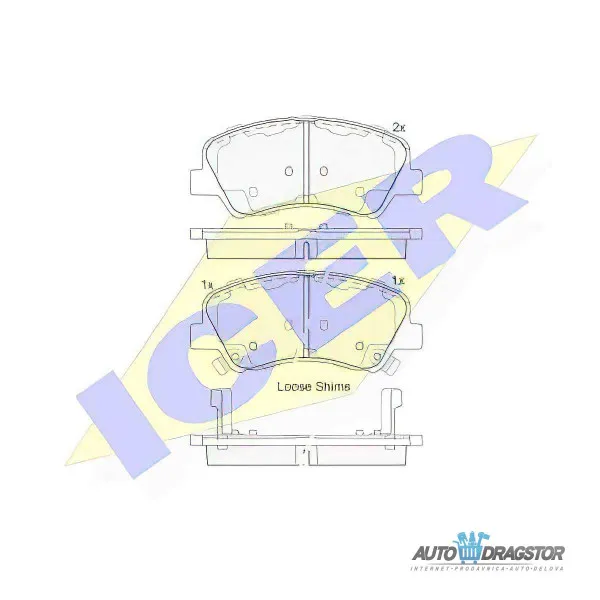 Kočione pločice HYUNDAI, KIA 