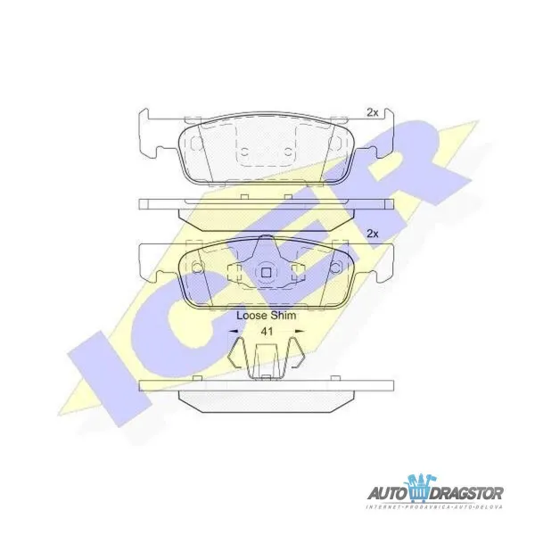 Kočione pločice DACIA, RENAULT, SMART 
