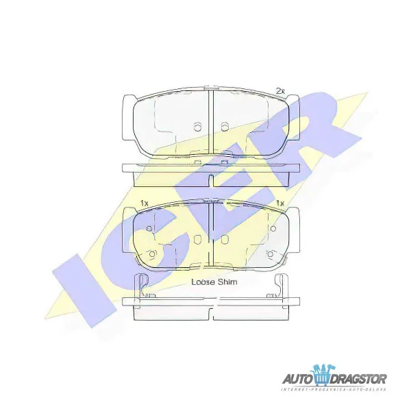 Kočione pločice KIA, SSANGYONG 