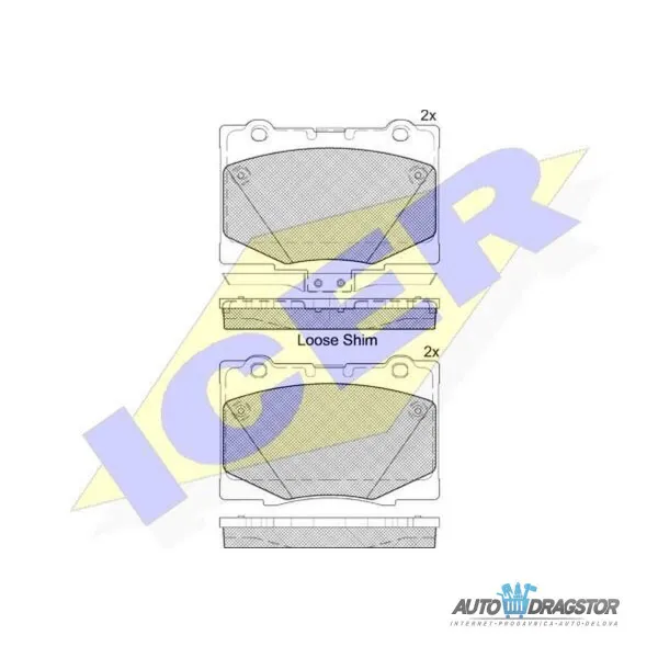 Kočione pločice HONDA LEGEND (KB1), 04-12; 