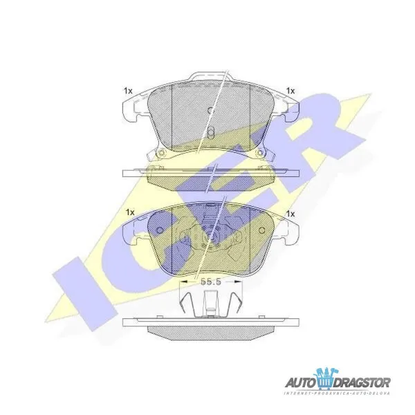Kočione pločice FORD GALAXY, 15-; MONDEO, 14-; S-MAX, 15-; 