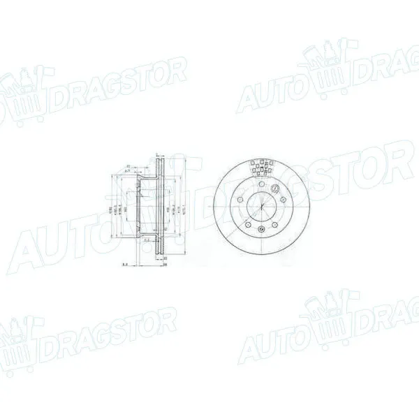 Kočioni diskovi MERCEDES, VOLKSWAGEN 