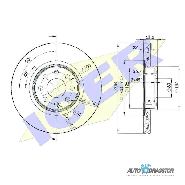 Kočioni diskovi FIAT, OPEL 