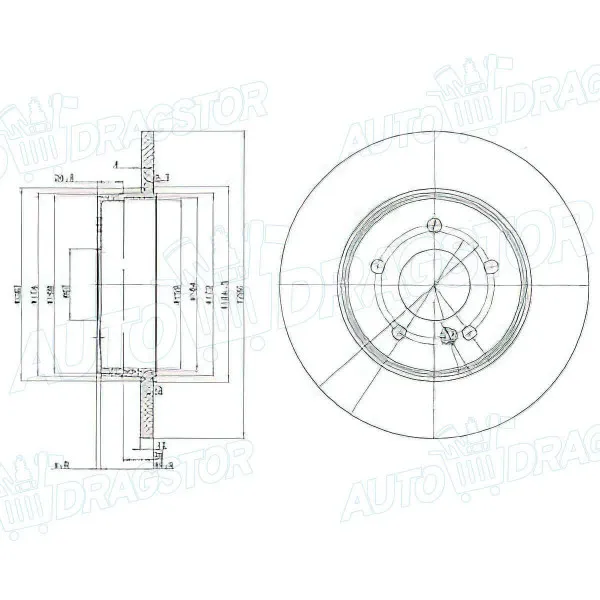 Kočioni diskovi MERCEDES E-KLASSE (W210), 95-03; 