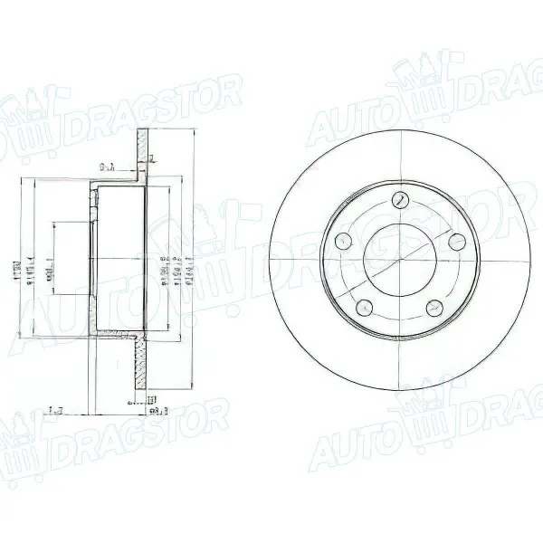 Kočioni diskovi AUDI A6 (C5/4B), 97-04; 