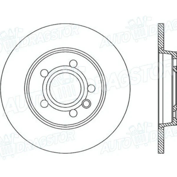 Kočioni diskovi VOLKSWAGEN TRANSPORTER (T4), 90-03; 