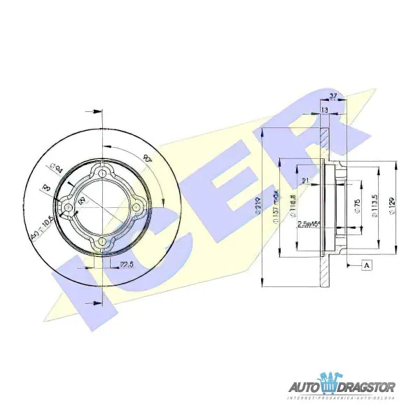 Kočioni diskovi KIA, MAZDA 