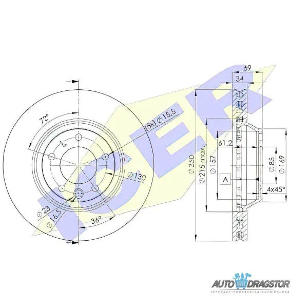 Kočioni diskovi AUDI, PORSCHE, VOLKSWAGEN 