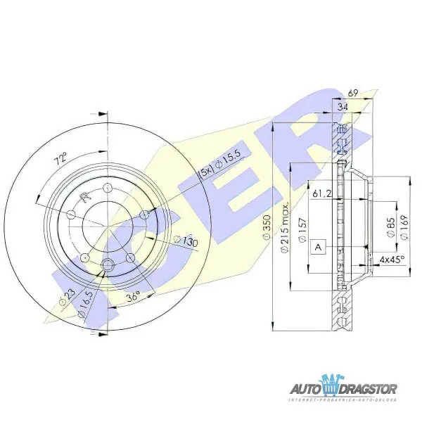 Kočioni diskovi AUDI, PORSCHE, VOLKSWAGEN 