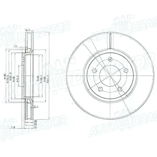 Kočioni diskovi CHRYSLER, DODGE, PLYMOUTH 