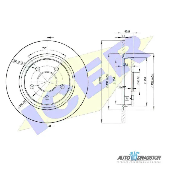 Kočioni diskovi FORD, VOLVO 