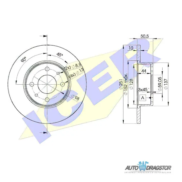 Kočioni diskovi ALFA ROMEO, FIAT, LANCIA 