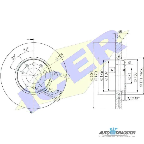 Kočioni diskovi CITROËN, FIAT, PEUGEOT 
