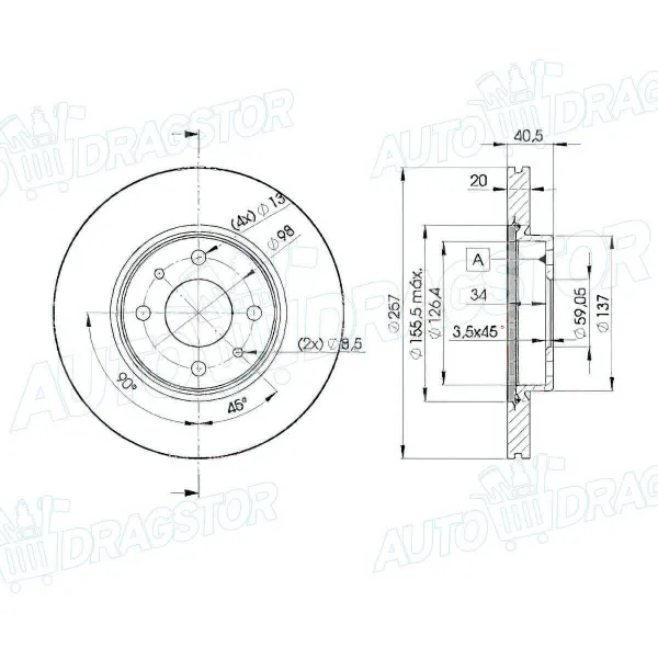 Kočioni diskovi ALFA ROMEO, FIAT, LANCIA 