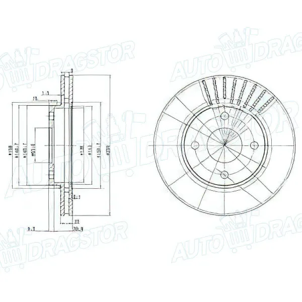 Kočioni diskovi FORD, MAZDA 