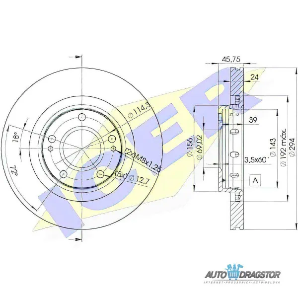 Kočioni diskovi CITROËN, MITSUBISHI, PEUGEOT 
