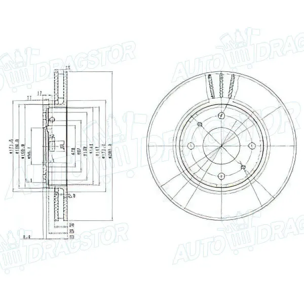 Kočioni diskovi MITSUBISHI, VOLVO 