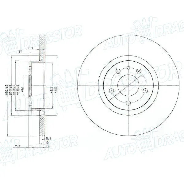 Kočioni diskovi ALFA ROMEO 147 (937), 00-10; 156 (932), 97-05; 