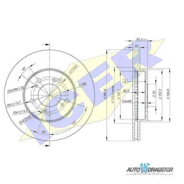 Kočioni diskovi DAEWOO, OPEL 
