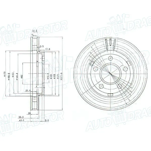 Kočioni diskovi CHEVROLET, OPEL, PONTIAC 