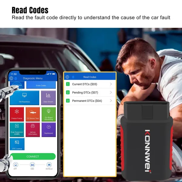 UNIVERZALNI OBD2 DIJAGNOSTIČKI SKENER ZA VOZILA POSLE 1996god. 