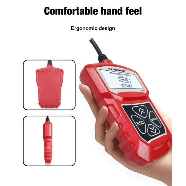 UNIVERZALNI OBD2 DIJAGNOSTIČKI SKENER ZA VOZILA NA 12V 