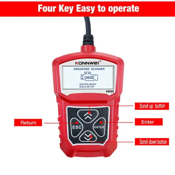 UNIVERZALNI OBD2 DIJAGNOSTIČKI SKENER ZA VOZILA NA 12V 